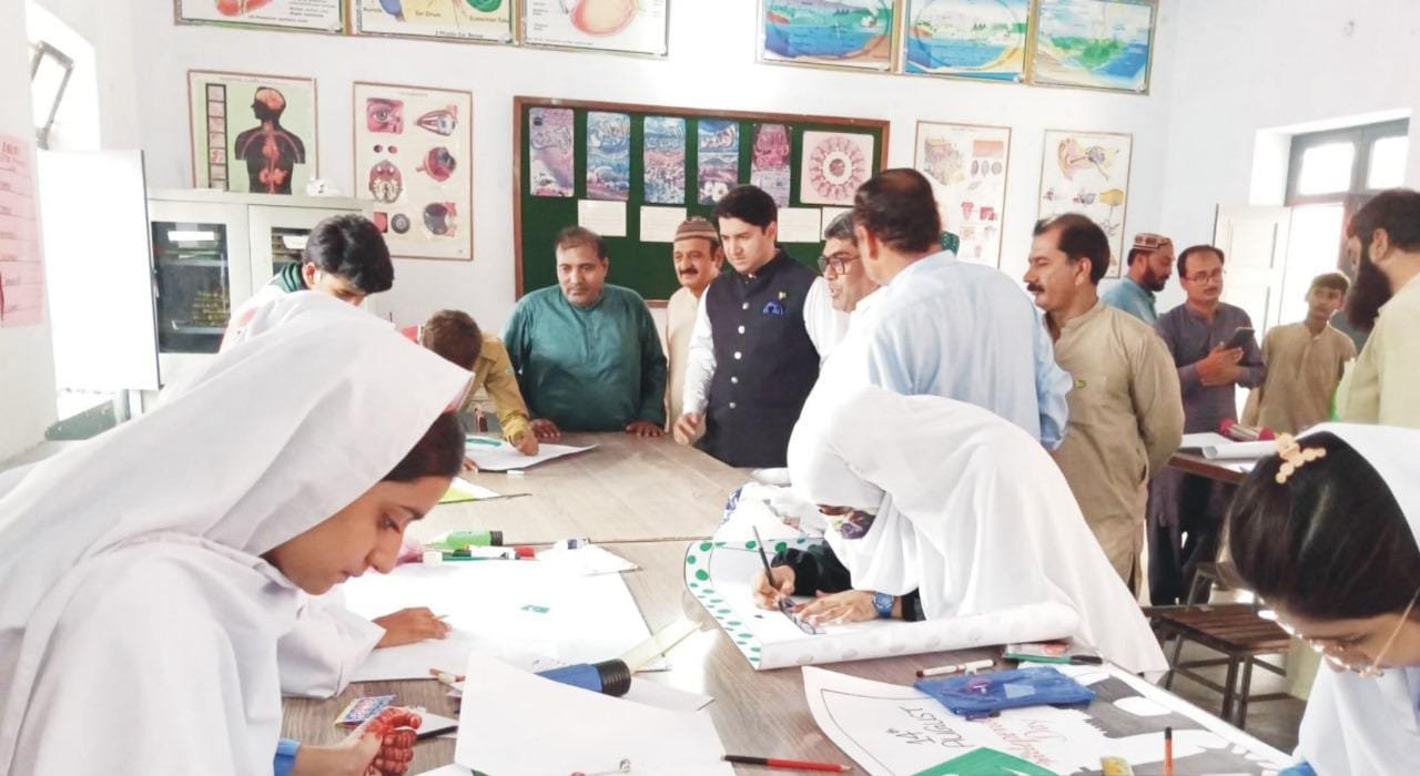 ڈسٹرکٹ ایجوکیشن اتھارٹی لیہ کے زیر اہتمام گورنمنٹ بوائز ایم سی ماڈل ہائی سکول لیہ میں تقریب منعقد